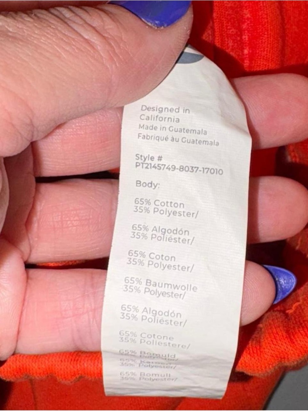 Fabletics Orange Relaxed-Fit Jogger - Picture 7 of 8